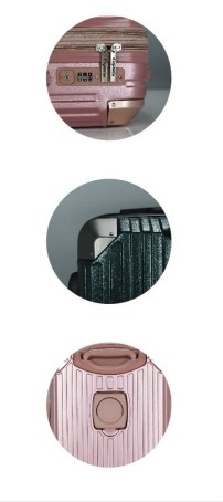 ~雪黛屋~Eason 25吋行李箱加大360度避震輪金屬防撞角收納杯架外掛鉤U009A