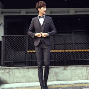 現貨+預購 西裝外套 三件套套裝-英倫時尚休閒修身男西服2色72ag3【獨家進口】【米蘭精品】