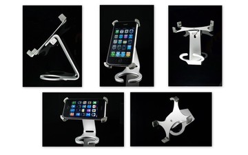 耀您館★Dynamic8鋁合金手機座旋轉架C型手機座適Apple蘋果iPhone 4 4G 3GS 3G iPod Touch黑莓機HTC NOKIA似Just Mobile Xtand【APP下單點數4倍送】