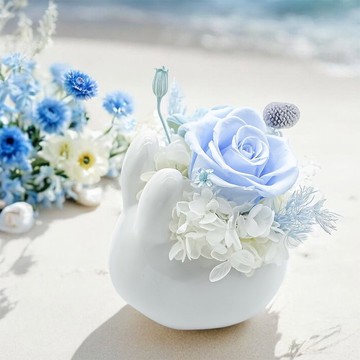 海島花園兔兔永生花禮 (贈送5ml香氛油)