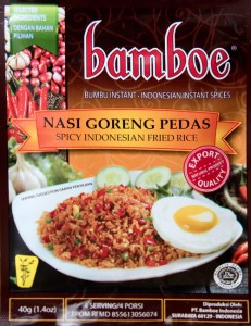 インドネシア風辛口チャーハン ナシゴレンプダスの素 Nasi Goreng Pedas   インドネシア料理 バリ スープ 料理の素 ハラル ba