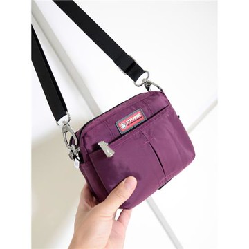 上新3T橫款迷你小包休閑中老年女包斜挎腰夏季防水尼龍布單肩韓版