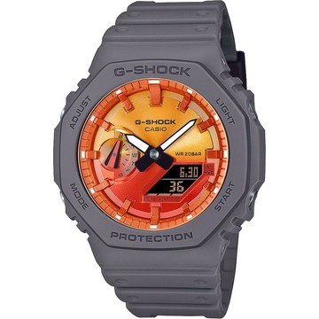 CASIO 卡西歐 G-SHOCK 熾熱火焰系列 八角雙顯手錶 GA-2100FL-8A