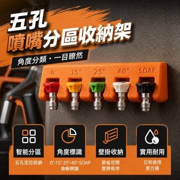 挑戰最超值 收納 噴嘴掛架 高壓清洗機噴嘴收納架 壁掛式噴頭架 洗車機噴嘴架 噴頭整理架 噴嘴固定架 洗車工具收納架