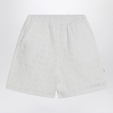 White cotton shorts