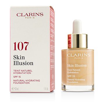 Clarins 克蘭詩 (嬌韻詩) 蘋果光天生美肌粉底液SPF 15 - #107C 30ml/1oz-粉底及蜜粉