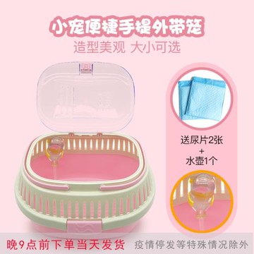 兔子熊鼠倉鼠輕質攜帶外帶籠刺猬龍貓豚鼠雪貂花枝手提外出籠箱子