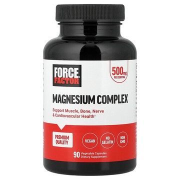 Force Factor, 鎂，500 毫克，90 粒素食膠囊
