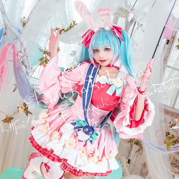 ウィッグ付き ボーカロイド 初音ミク バニーガール - コスプレ