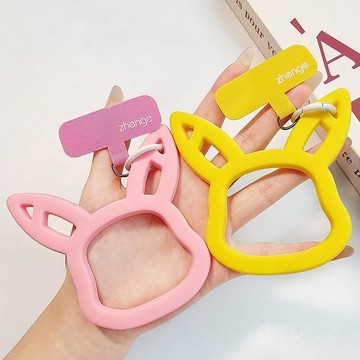 可愛卡通硅膠手環掛件墊片女士手機掛繩飾品戶外便攜旅遊出行逛街
