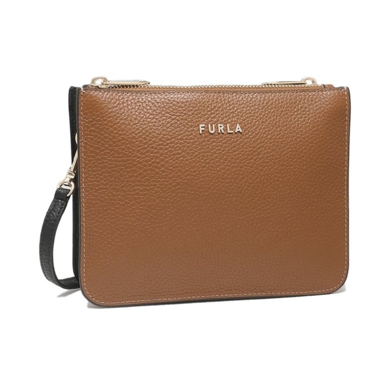 FURLA/フルラ）フルラ アウトレット ショルダーバッグ ルナ ブラウン