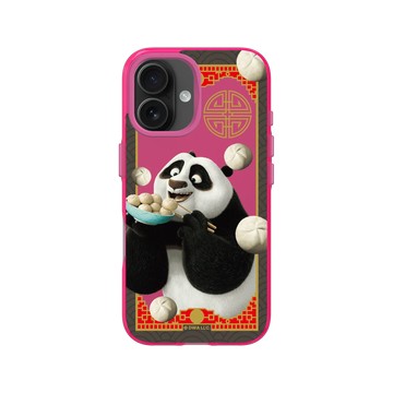 iPhone 16 Clear 粉漾桃 - Kung Fu Panda - 阿波吃包子