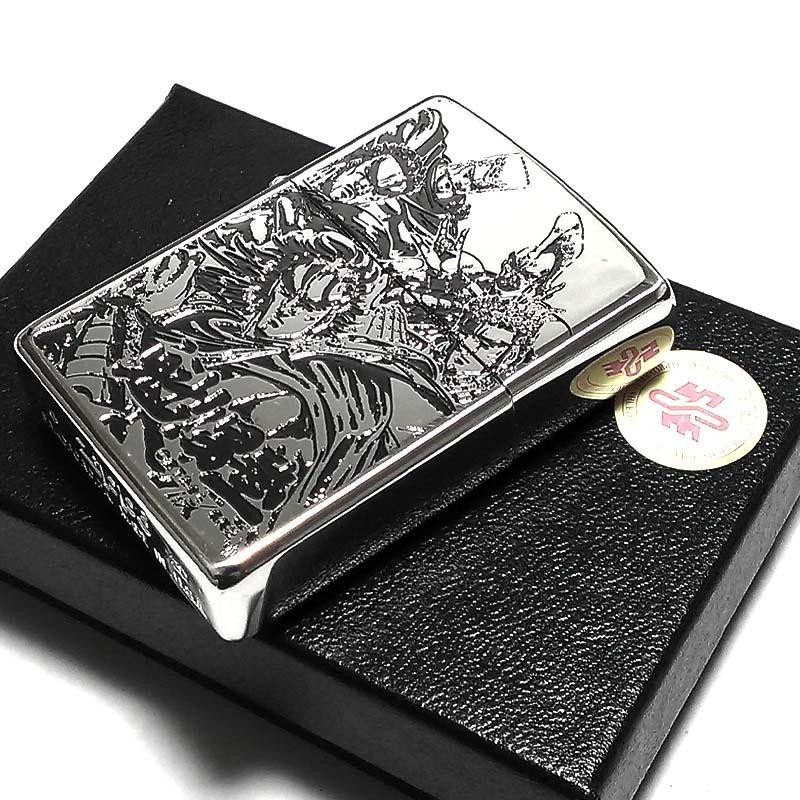 ZIPPO ライター 魁!!男塾 大豪院邪気＆死天王 ジッポ エッチング彫刻 シルバー ミラー仕上げ マンガ キャラクター かっこいい メンズ |  LINEブランドカタログ