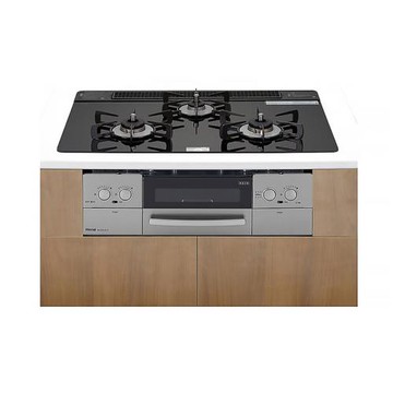 (含標準安裝)林內【RB71W23L1R5-TR】嵌入式防漏三口瓦斯爐+小烤箱(LiSSe)(黑)