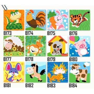 「歐拉亞」臺灣出貨 數字尤畫 兒童繪畫 益智 圖畫 手工 創意 彩繪 藝術 裝飾 尤畫