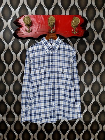 小龜葛葛-D&G 西部牛仔格紋古著襯衫