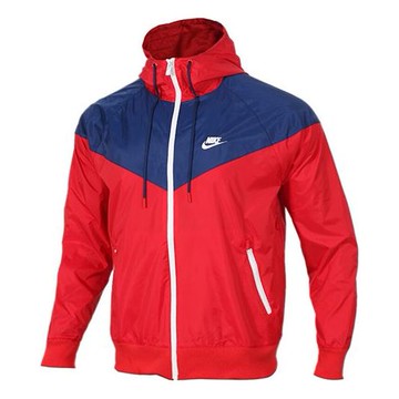 Nike Sportswear Windrunner Hooded Jacket Red Blue