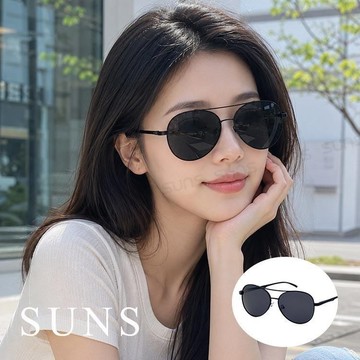 【SUNS】TR鋁鎂合金偏光飛行員光墨鏡/太陽眼鏡 抗UV/防眩光(32508)