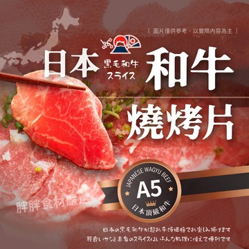 【胖胖食材】日本A5 頂級和牛燒烤片100g/盒 牛排 烤肉 必備 肉片