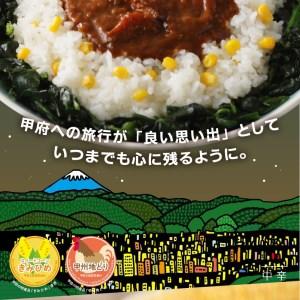 ふるさと納税 甲府の新メニューレシピコンテストグランプリ受賞レシピ　甲府盆地カレー　180g×3個 山梨県甲府市