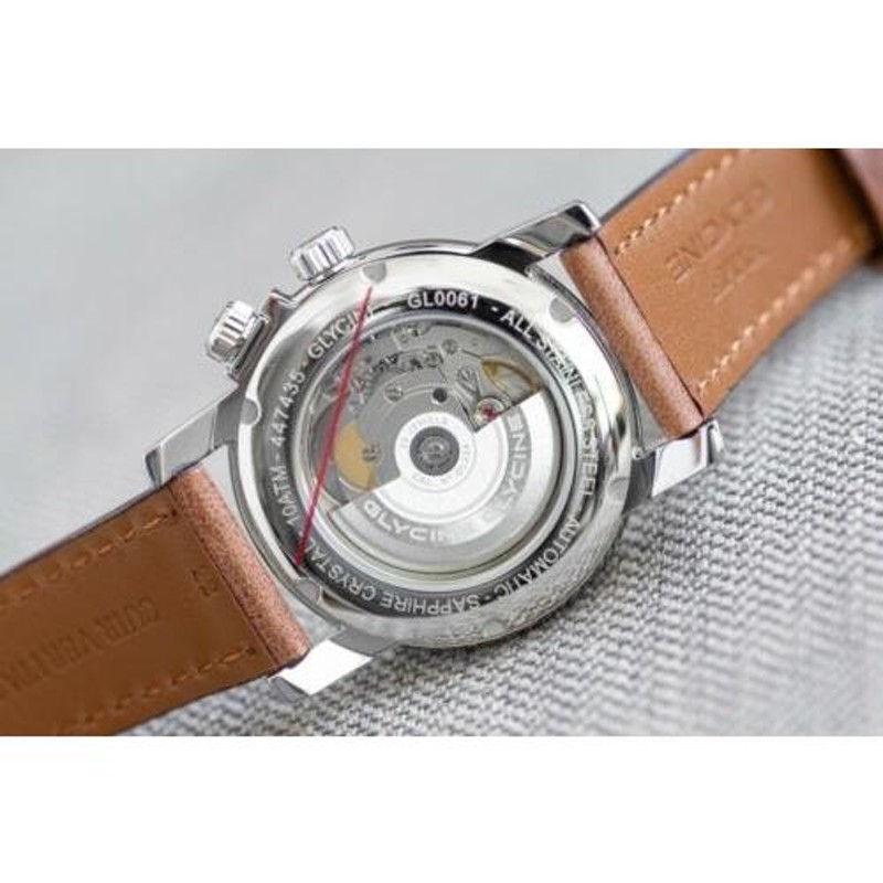 GLYCINE Airman ワールドタイマー 自動巻き ウォッチ ブラック新品 ...