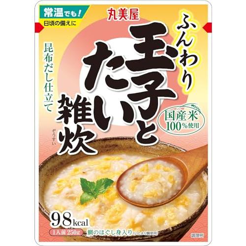 丸美屋 ふんわりたまご 玉子とたい雑炊 250g×5個