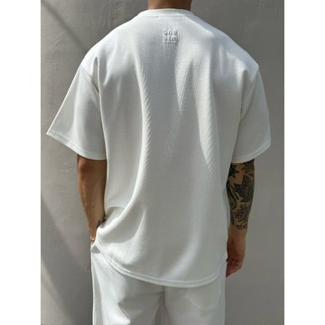 【1atm】柔滑-Logo Tshirt 短袖 涼感衣 親膚 夏日套裝 百搭款 百搭套裝 簡約Logo