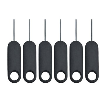 【山水之寶】黑色手柄取卡針 SIM卡取卡針 iPhone 安卓手機 均適用 sim卡針 單入裝 三入裝 六入裝
