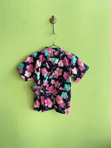 兒童甚平90cm櫻花日式鼓童甚平