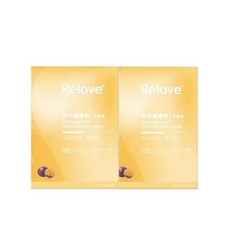 Relove｜馬甲纖纖飲｜三款口味｜百香果 兩盒48包/7克