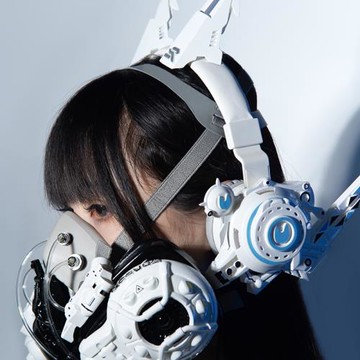 貓咪無線藍牙耳機發光頭戴式女網紅主播電腦耳機賽博朋克模型