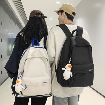 書包女簡約休閑大容量旅行背包韓版原宿風初中高中大學生雙肩包男