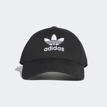Adidas 經典 三葉草老帽 帽子 黑色_OSFM
