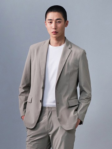 Kinetic Yoke Set Jacket - Beige