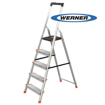 WERNER美國穩耐鋁合金大平台5階家用梯/L235R-2/支