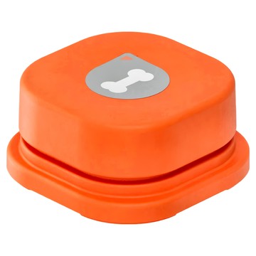 MewooFun 喵乎汪也 寵物萌爪互動錄音按鈕  8.5*8.5*4.1cm ABS材質  橘色  1個