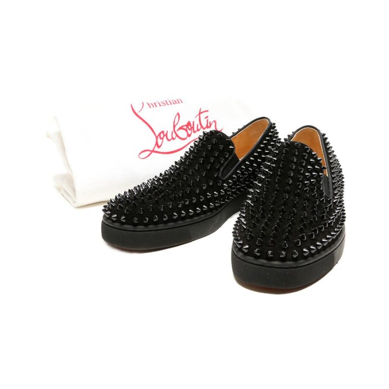 クリスチャンルブタン スニーカー ROLLER BOAT FLAT スタッズ ブラック メンズ SIZE 39.5 Christian  Louboutin 中古 | LINEブランドカタログ