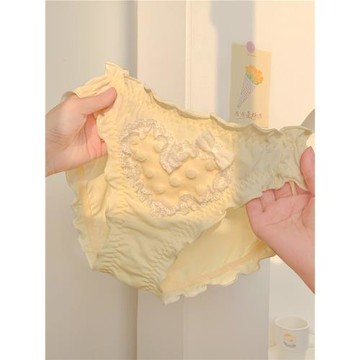 奶綿甜心~女生純欲純棉可愛內褲女款保暖透氣女士三角褲2026新款