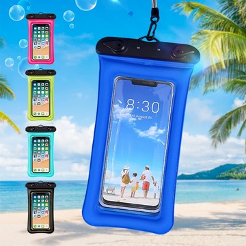 可觸控頸掛式手機防水包 手機防水套 手機套袋 手機掛包 手機保護袋 手機夾鏈袋 游泳手機袋【GD013】普特汽車精品