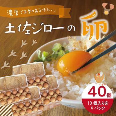 ふるさと納税 四万十市 のびのび育った土佐ジローの自然卵40個(10個入り×4パック) R5-1011