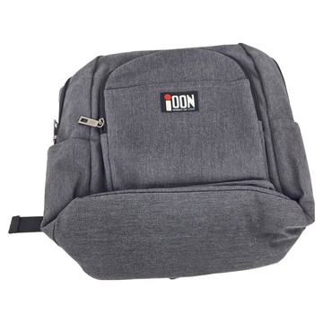 iMiTU 米圖 帆布青少年後背包 多隔層空間設計 輕巧好收納 主內層大空間  灰  不適用