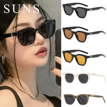 【SUNS】抗UV太陽眼鏡 時髦款墨鏡 高質感墨鏡 復古款 男女同款  輕量材質 配戴舒適 S414