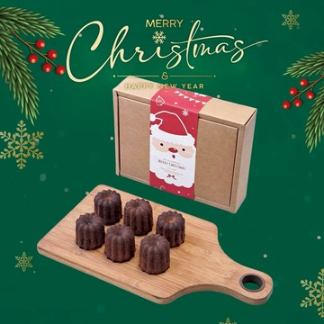 聖誕派對點心禮🎄［快速出貨］【艾立蛋糕】大溪地香草可麗露6入/ 泰式奶茶可麗露6入