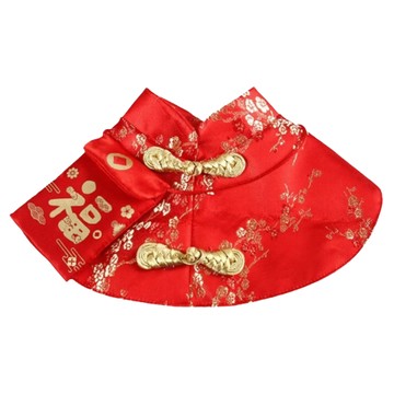 高精寵物 寵物披肩 福字袋款  紅色  1個  29~36cm