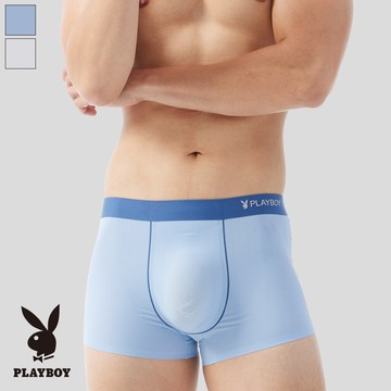【PLAYBOY】冰絲涼感無痕平口褲(三件組)-PB207