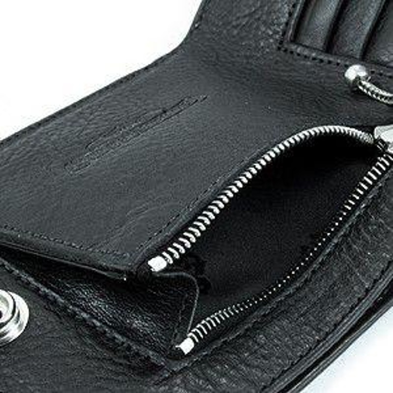 クロムハーツワンスナップクロスボールウォレット（ヘビーレザー）