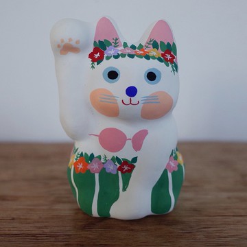 Maneki Neko Hula 女孩 右手招手