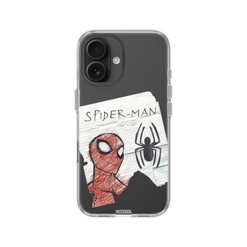 iPhone 16 Clear Case（相機按鈕） 透明 - 蜘蛛人 Spider-man - 蜘蛛人 - 手繪塗鴉