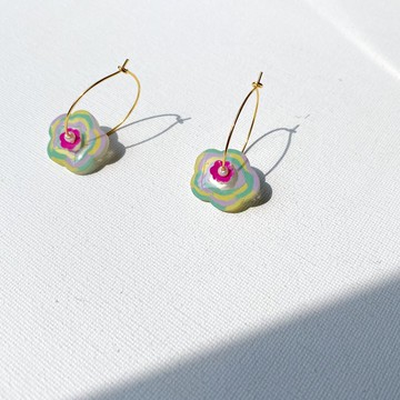 搖曳水波夾式/針式耳環