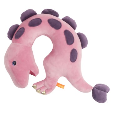 PROM 恐龍頸枕 180g  36 x 34cm  粉色甲龍